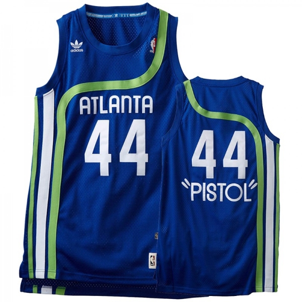 Atlanta Hawks #44 Pistol Pete Maravich Hardwood Classics Jersey