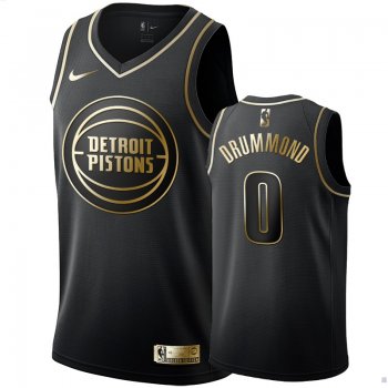 Detroit Pistons #0 Andre Drummond Golden Edition Jersey