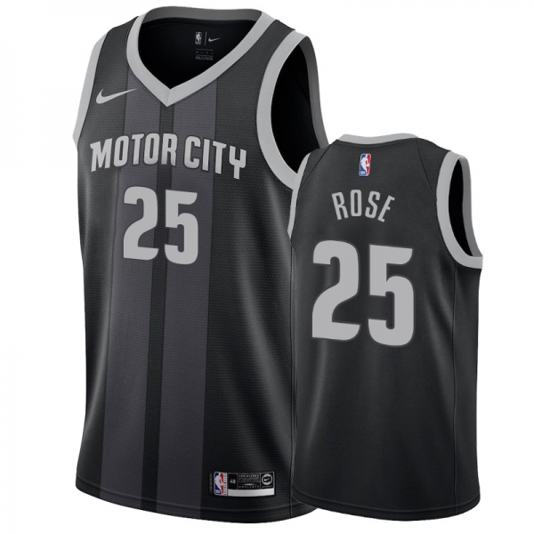 Detroit Pistons #25 Derrick Rose City Jersey