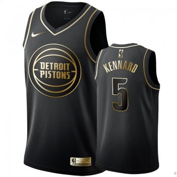 Detroit Pistons #5 Luke Kennard Golden Edition Jersey