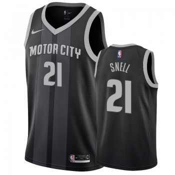 Detroit Pistons #17 Tony Snell City Jersey