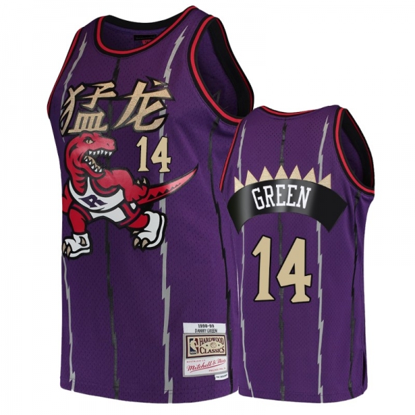 Men's Raptors Danny Green Purple Chinese New Year jersey