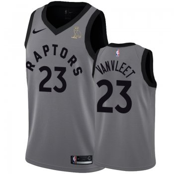 Raptors Fred VanVleet Gray Raptors X OVO #23 Jersey