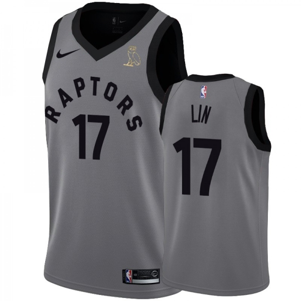 Toronto Raptors #17 Jeremy Lin Raptors X OVO Jersey