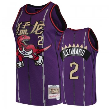 Men's Raptors Kawhi Leonard Purple Chinese New Year jersey