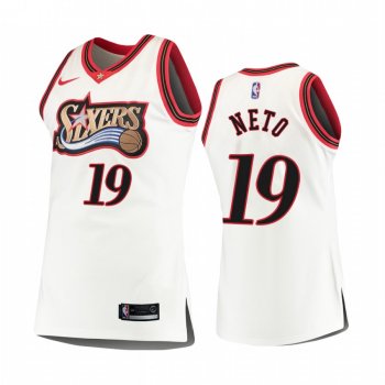 Philadelphia 76ers #19 Raul Neto Hardwood Classics Jersey