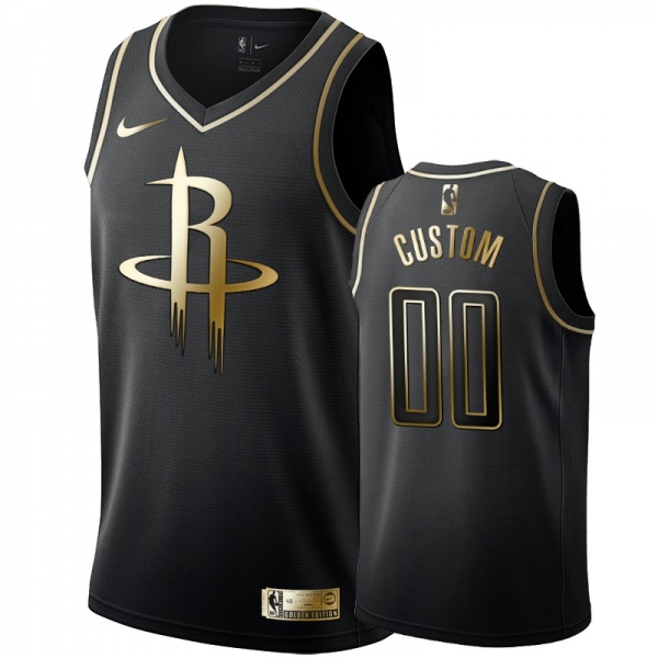 Houston Rockets #00 Custom Golden Edition Jersey