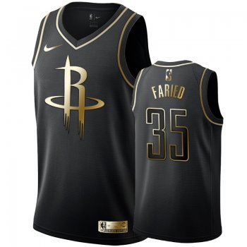 Houston Rockets #35 Kenneth Faried Golden Edition Jersey