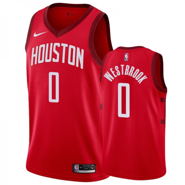 Houston Rockets #0 Russell Westbrook Earned Jersey