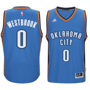 Men's Russell Westbrook Oklahoma City Thunder Blue adidas Road Swingman Jersey