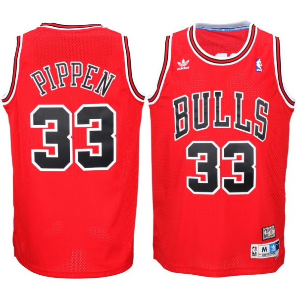 Men's Scottie Pippen Chicago Bulls Red Hardwood Classics Swingman Jersey