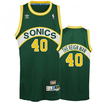 Oklahoma City Thunder #40 Shawn Kemp Nickname Jersey