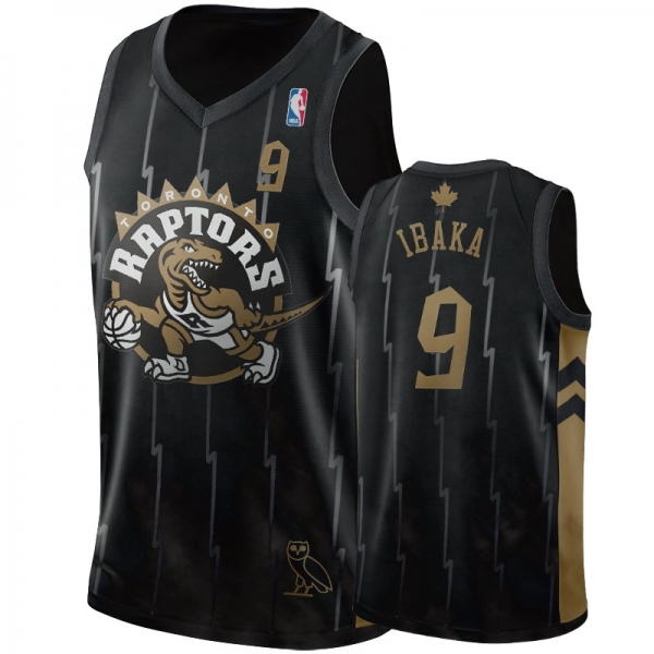 Toronto Raptors #9 Serge Ibaka Raptors X OVO Jersey