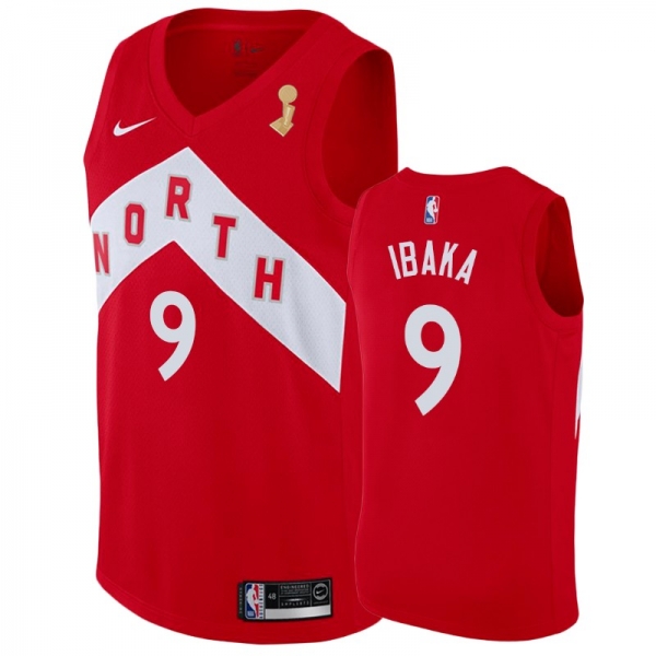 Toronto Raptors #9 Serge Ibaka Finals Champions Jersey