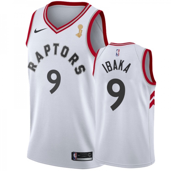 Toronto Raptors #9 Serge Ibaka Finals Champions Jersey