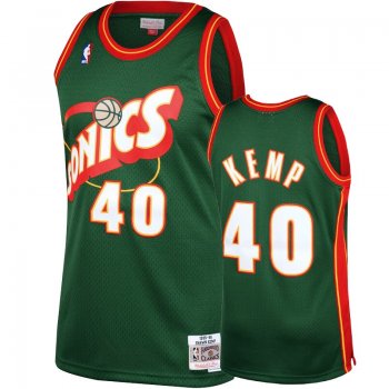 Seattle SuperSonics #40 Shawn Kemp Hardwood Classics Jersey