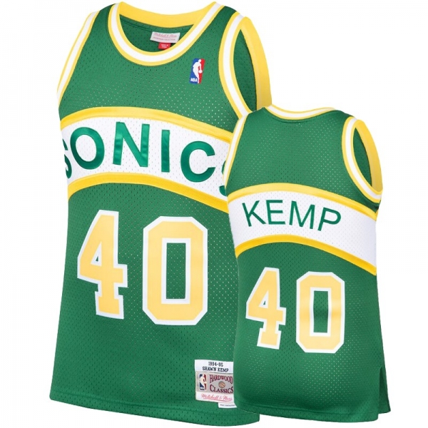 Seattle SuperSonics #40 Shawn Kemp Hardwood Classics Jersey