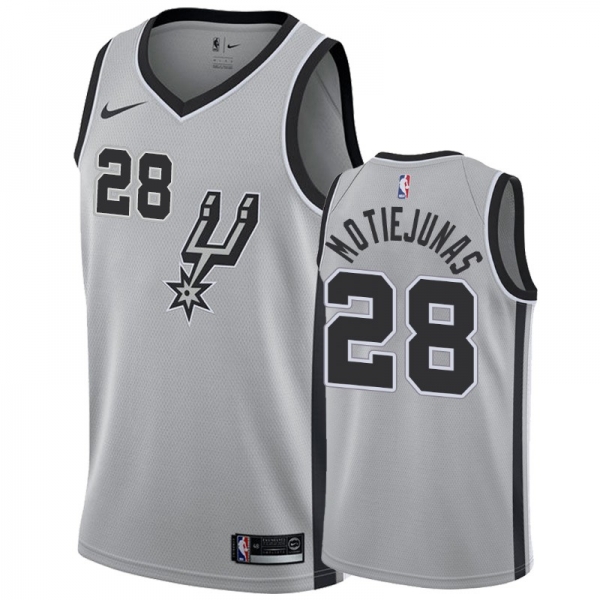 San Antonio Spurs #28 Donatas Motiejunas Statement Jersey