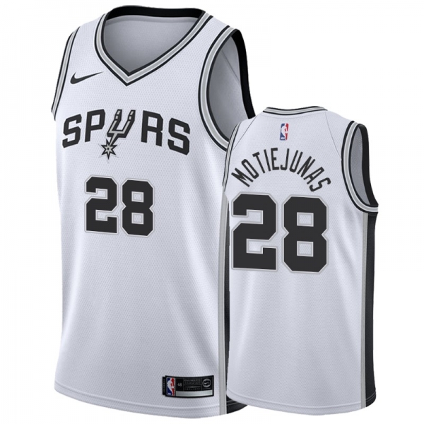 San Antonio Spurs #28 Donatas Motiejunas Association Jersey