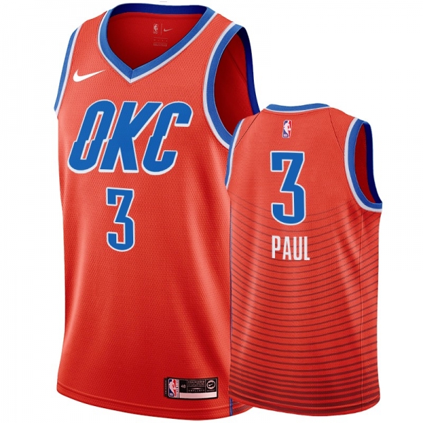 Oklahoma City Thunder #3 Chris Paul Statement Jersey