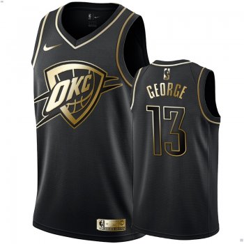 Oklahoma City Thunder #13 Paul George Golden Edition Jersey