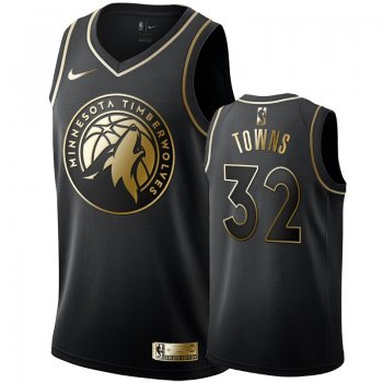 Minnesota Timberwolves #32 Karl-Anthony Towns Golden Edition Jersey