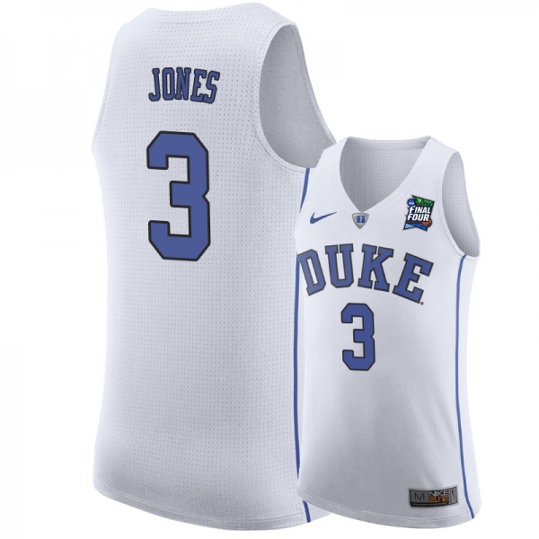 NCAA Basketball #3 Tre Jones NCAA March Madness Jersey