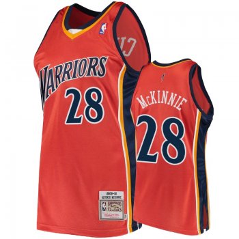 Golden State Warriors #28 Alfonzo McKinnie Hardwood Classics Jersey