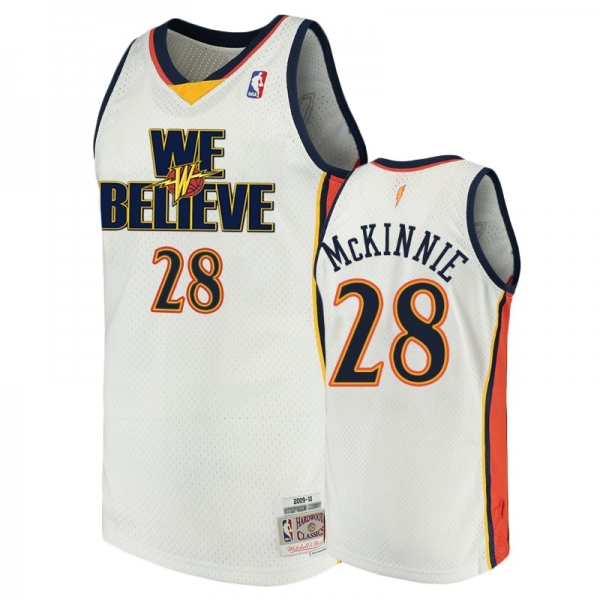 Golden State Warriors #28 Alfonzo McKinnie We Believe Jersey