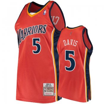 Golden State Warriors #5 Baron Davis Hardwood Classics Jersey