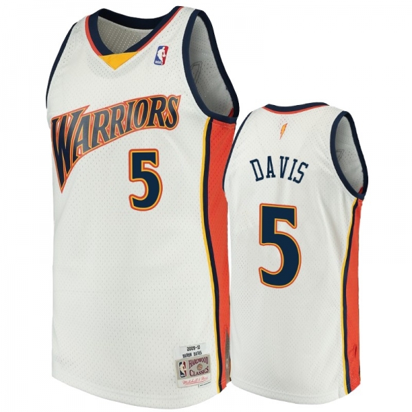 Golden State Warriors #5 Baron Davis Hardwood Classics Jersey