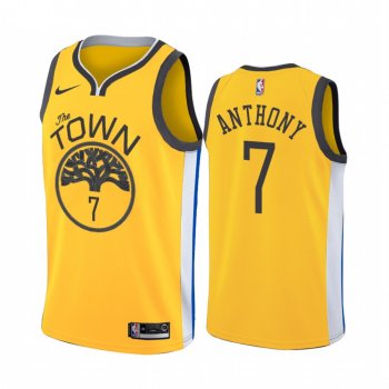 Golden State Warriors #7 Carmelo Anthony Earned Jersey