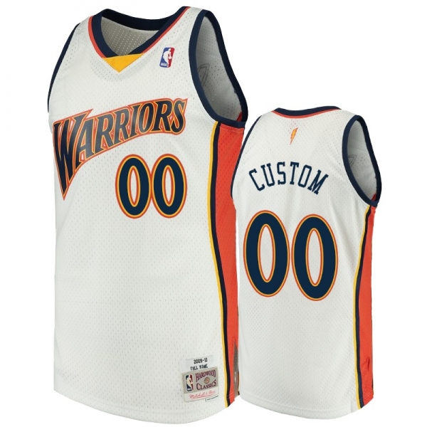 Golden State Warriors #00 Custom Hardwood Classics Jersey