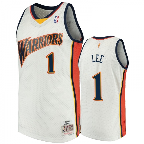 Golden State Warriors #1 Damion Lee Hardwood Classics Jersey