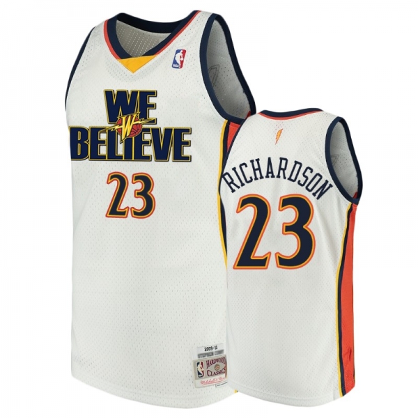 Men's Warriors Jason Richardson White We Believe Jersey