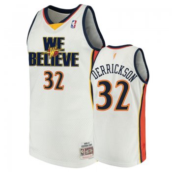 Golden State Warriors #32 Marcus Derrickson We Believe Jersey