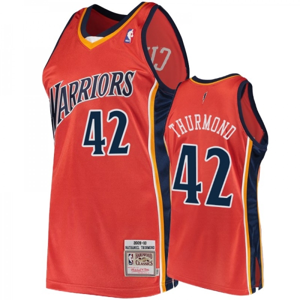 Golden State Warriors #42 Nathaniel Thurmond Hardwood Classics Jersey