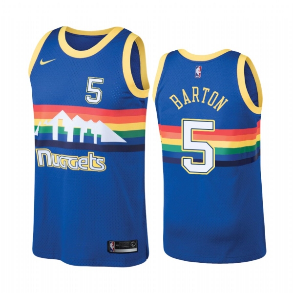 Denver Nuggets #5 Will Barton Hardwood Classics Jersey