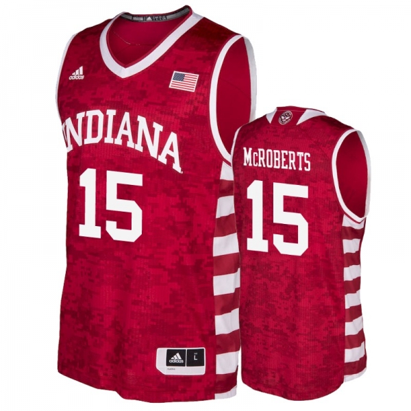 Indiana Hoosiers Zach McRoberts Armed Forces Classic Replica Men's Jersey