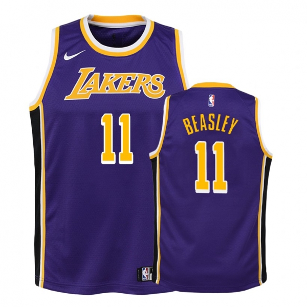 Youth Los Angeles Lakers #11 Michael Beasley Statement Jersey