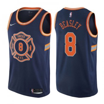 New York Knicks Michael Beasley #8 Navy City Edition Jersey