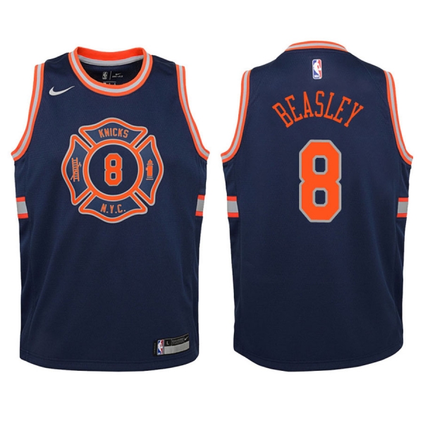 Youth New York Knicks Michael Beasley #8 Navy City Edition Jersey