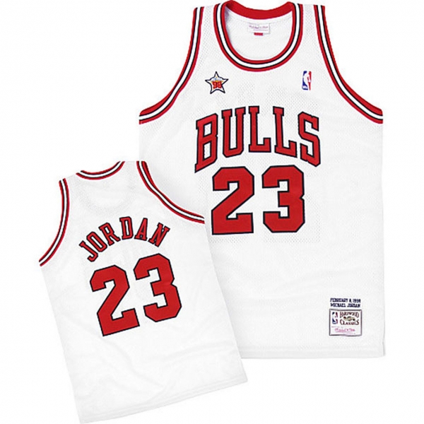 Michael Jordan Chicago Bulls 1998 All-Star White Jersey