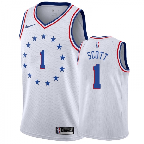 Philadelphia 76ers #1 Mike Scott Earned Jersey