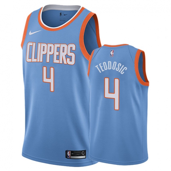 Los Angeles Clippers #4 Milos Teodosic City Jersey