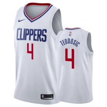 Los Angeles Clippers Milos Teodosic #4 White Association Jersey