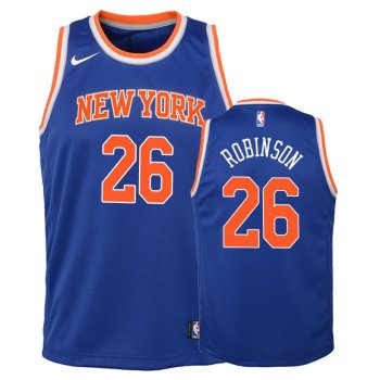 Youth New York Knicks Mitchell Robinson #26 Blue Icon Jersey