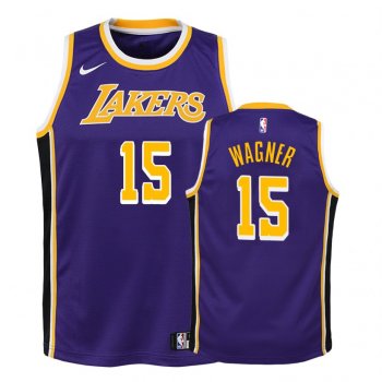 Youth Los Angeles Lakers #15 Moritz Wagner Statement Jersey