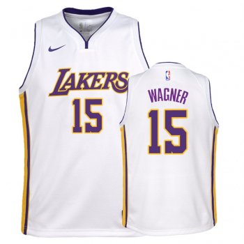 Youth Los Angeles Lakers Moritz Wagner #15 White Association Jersey