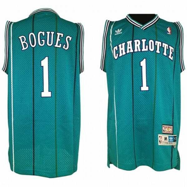 Charlotte Hornets #1 Muggsy Bogues Hardwood Classics Jersey